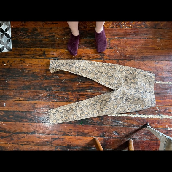 frame le skinny crop python ankle crop size 27 nwot - Picture 5 of 6